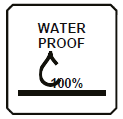 100% waterproof - 100% voděodolné